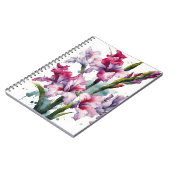 Gladiolus - Waterverf bloemen Notitieboek (Linkerzijde)