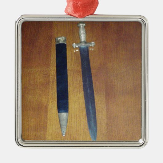 Gladius Pattern Sword Metalen Ornament (Voorkant)