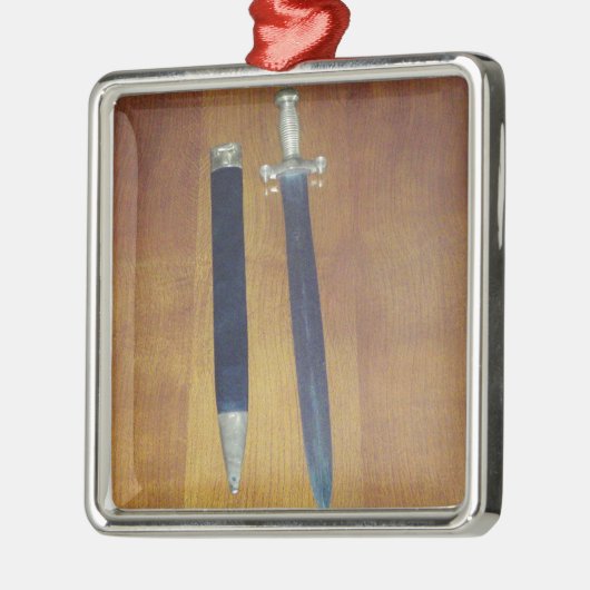 Gladius Pattern Sword Metalen Ornament (Links)