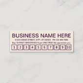 gladjes. trouwerekaart klantenkaartje (Achterkant)