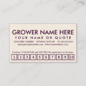 gladjes. trouwerekaart klantenkaartje (Achterkant)