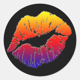 gladmaken ronde sticker