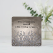 Gladmore Rupert Elegant Invitation Kaart (Staand voorkant)