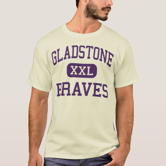Gladstone - Braves - High - Gladstone Michigan T-shirt (Voorkant)