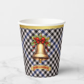 Gladstone Gepersonaliseerde Tartan Kerstmis Papieren Bekers (Voorkant)