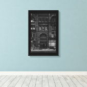 Gladstone Hotel No 3 met rand Canvas Afdruk (Insitu (Houten vloer))