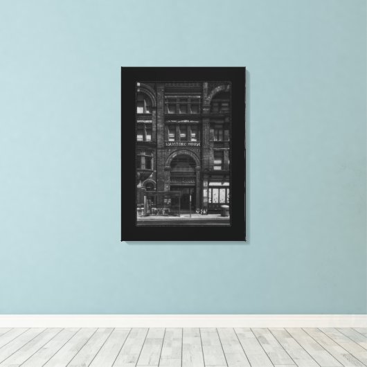 Gladstone Hotel No 3 with Border Canvas Afdruk (Insitu (Houten vloer))