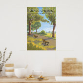Gladstone Park Londen Reisposter Poster (Keuken)