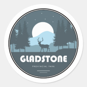 Gladstone Provincial Park Deer Ronde Sticker