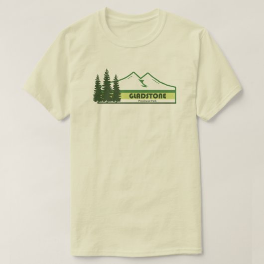Gladstone Provincial Park Green Stripes T-shirt (Design voorkant)
