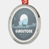 Gladstone Provincial Park Herten Metalen Ornament (Links)