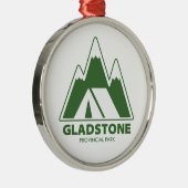 Gladstone Provincial Park Mountains Camping Metalen Ornament (Rechts)