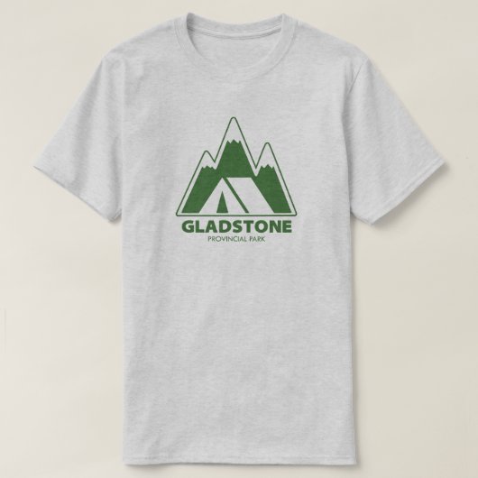 Gladstone Provincial Park Mountains Camping T-shirt (Design voorkant)