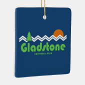 Gladstone Provincial Park Retro Keramisch Ornament (Rechts)