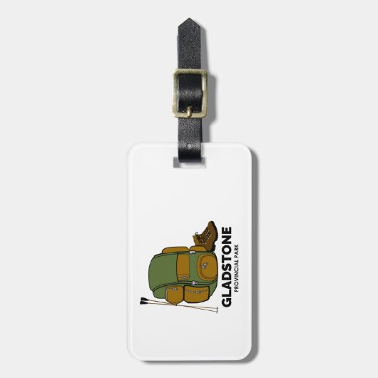 Gladstone Provincial Park rugzak Bagagelabel (Voorkant verticaal)