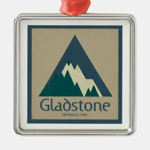 Gladstone Provincial Park Rustiek Metalen Ornament