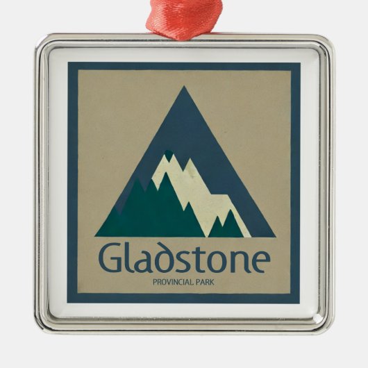 Gladstone Provincial Park Rustiek Metalen Ornament (Voorkant)