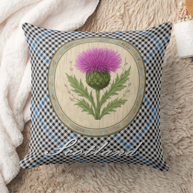 Gladstone Tartan en Schotse Distel Kussen (Deken)