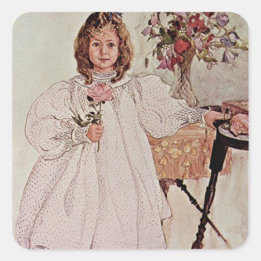 Gladys 1895 vierkante sticker (Voorkant)