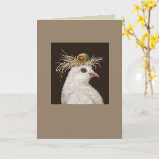 Gladys de duif kaart (Gele Bloem)