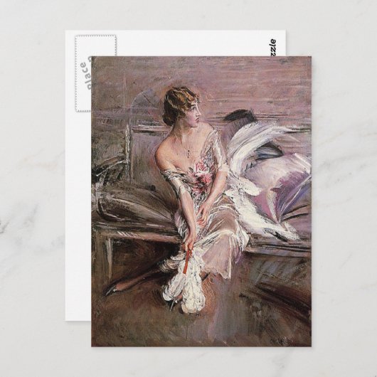 Gladys Deacon - Boldini Briefkaart (Voorkant / Achterkant)