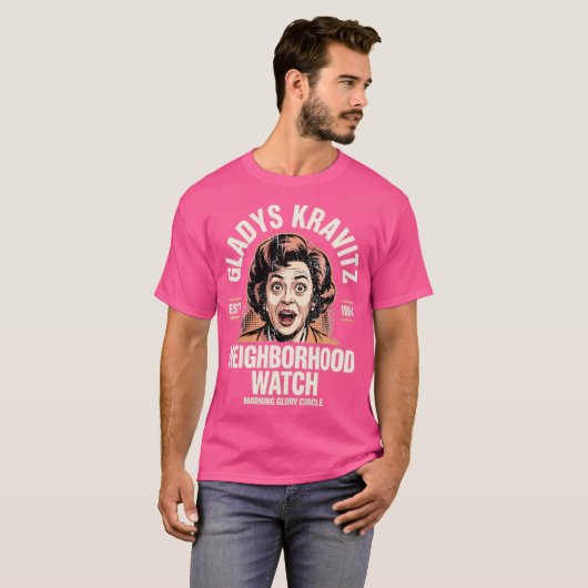 Gladys Kravitz buurtwacht T-shirt (Voorkant volledig)