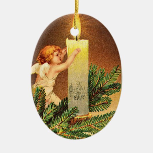 , Glaedelig, 1906 Noors, Keramisch Ornament (Voorkant)