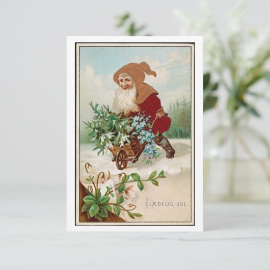 Glaedelig Jul  Bedankkaart (Staand voorkant)