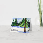 Glædelig jul, Deens Kerstfeest Kaart (Voorkant)