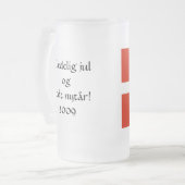 Glædelig Jul og Godt Nytår! Matglas Bierpul (Voorkant links)