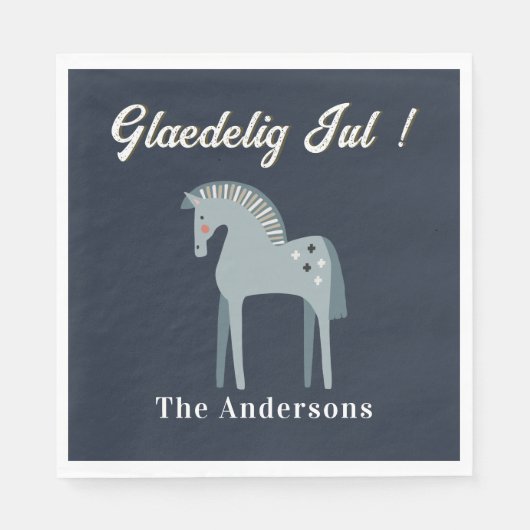 Glædelig Jul | Vrolijk kerstfeest in het Deens Servet (Voorkant)