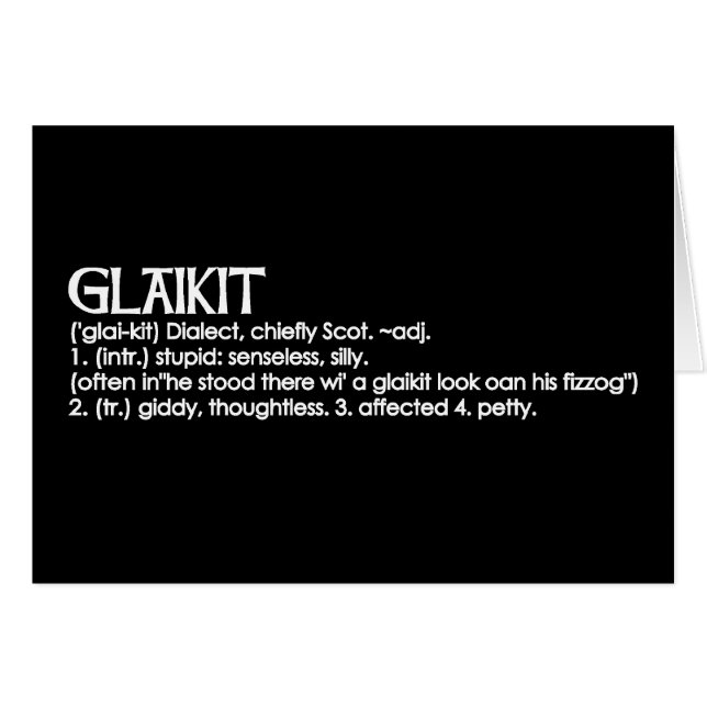 Glaikit (Voorkant Horizontaal)