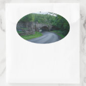 Glaisdale Viaduct Ovale Sticker (Tas)