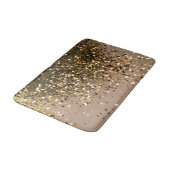 Glam 1 voor mousserend goud bruin glitter badmat (Gekanteld)