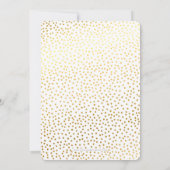 GLAM 21ST BIRTHDAY PARTY mini gouden confetti zwar Kaart (Achterkant)