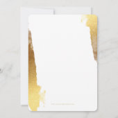 GLAM 21ST BIRTHDAY PARTY modern verguld goud Kaart (Achterkant)