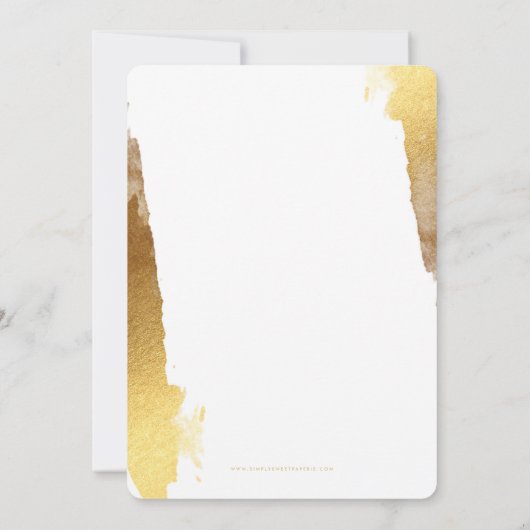 GLAM 21ST BIRTHDAY PARTY modern verguld goud Kaart (Achterkant)