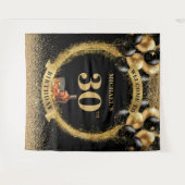 Glam 30e Man Verjaardag Whiskey Party Achtergrond Wandkleed (Voorkant (horizontaal))