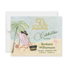 Glam 50 & Fabulous Beach Scene Party