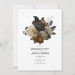  Glam Amber Raven Gothic Bachelorette Party Kaart