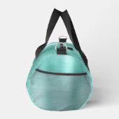 Glam Aqua Geborsteld Metaal Zwart Wit Monogram  Plunjezak (Rechts)