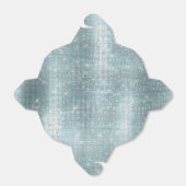 Glam Aqua Glitzy Silver Sparkle Bedankdoosjes (Uitgevouwen)