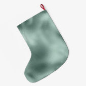 Glam Aqua Groen Goud Glitter Joy Grote Kerstsok (Achterkant (Hangend))