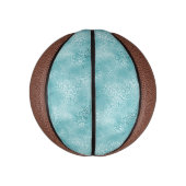 Glam Aqua Leopard Basketbal (Verticaal)