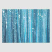 Glam Aqua Sparkle Stripes Tissuepapier (Voorkant)