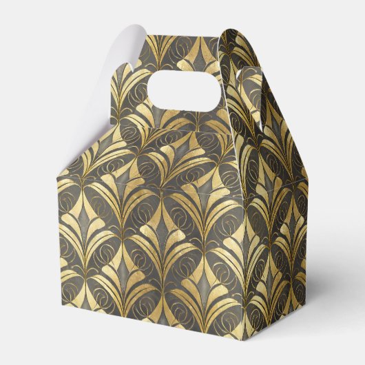 Glam Art Deco Bruiloft Dank u ID1033 Bedankdoosjes (Achterkant)