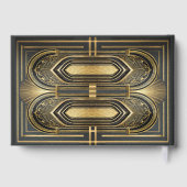 Glam Art Deco Bruiloft ID1033 Gastenboek (Achterkant)