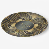 Glam Art Deco Bruiloft ID1033 Papieren Bordje (Gekanteld)