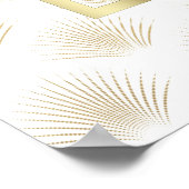 Glam Art Deco Casino Poker Verjaardag Welkomstbord Poster (Hoek)