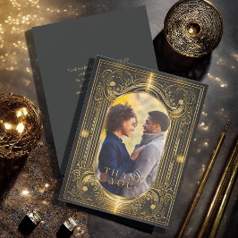 Glam Art Deco Dank u ID1033 Bedankkaart